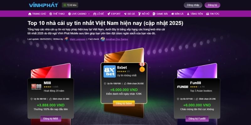 nhà cái vĩnh phát mobile