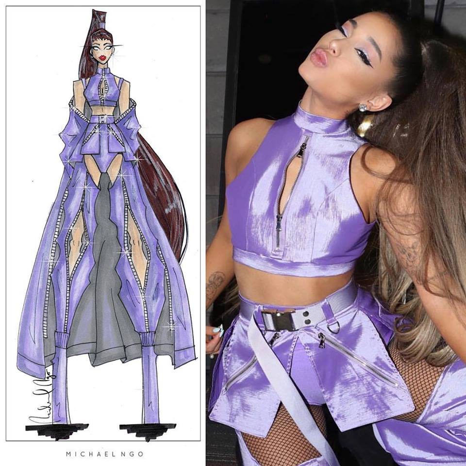 outfit thể thao của Ariana Grande
