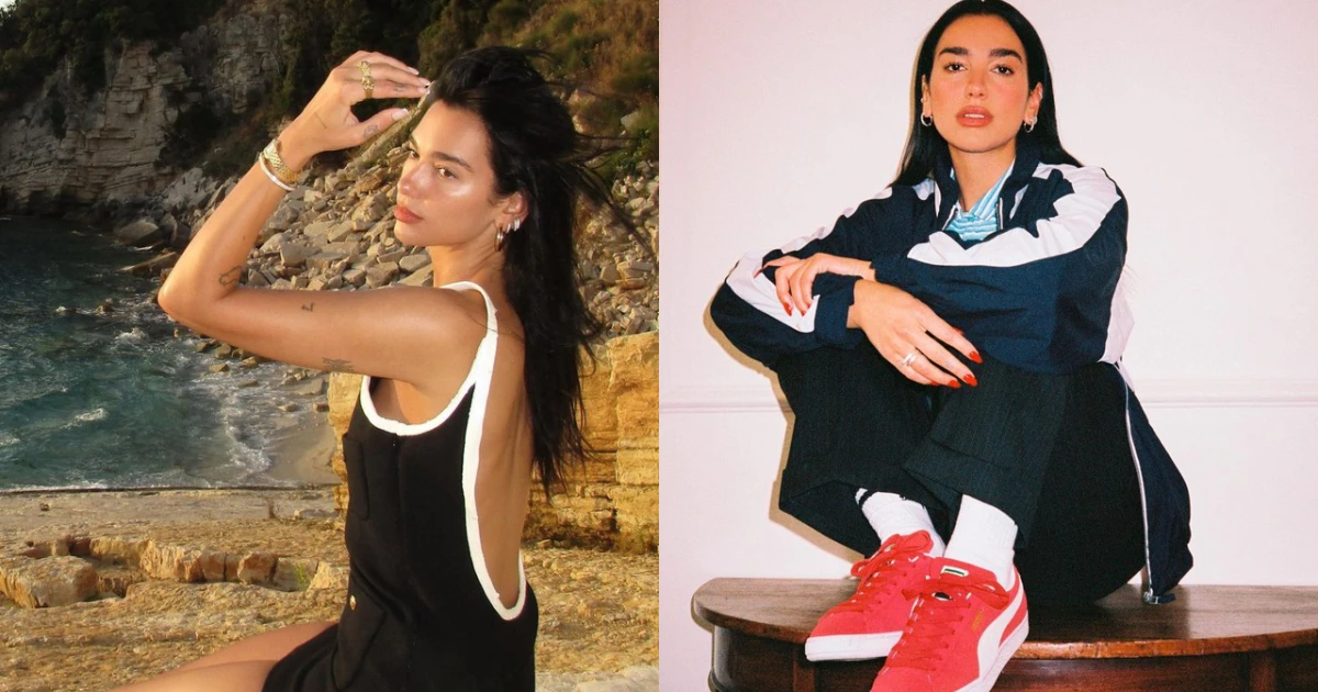 outfit thể thao của Dua Lipa