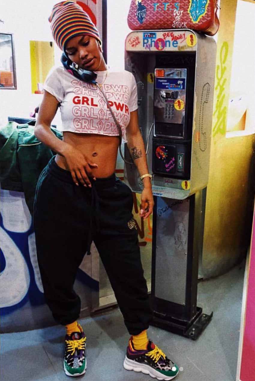 outfit thể thao của Teyana Taylor